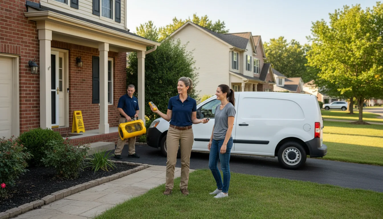 Water restoration image for Dehumidification And Cleanup Services in Higginsport, OH
